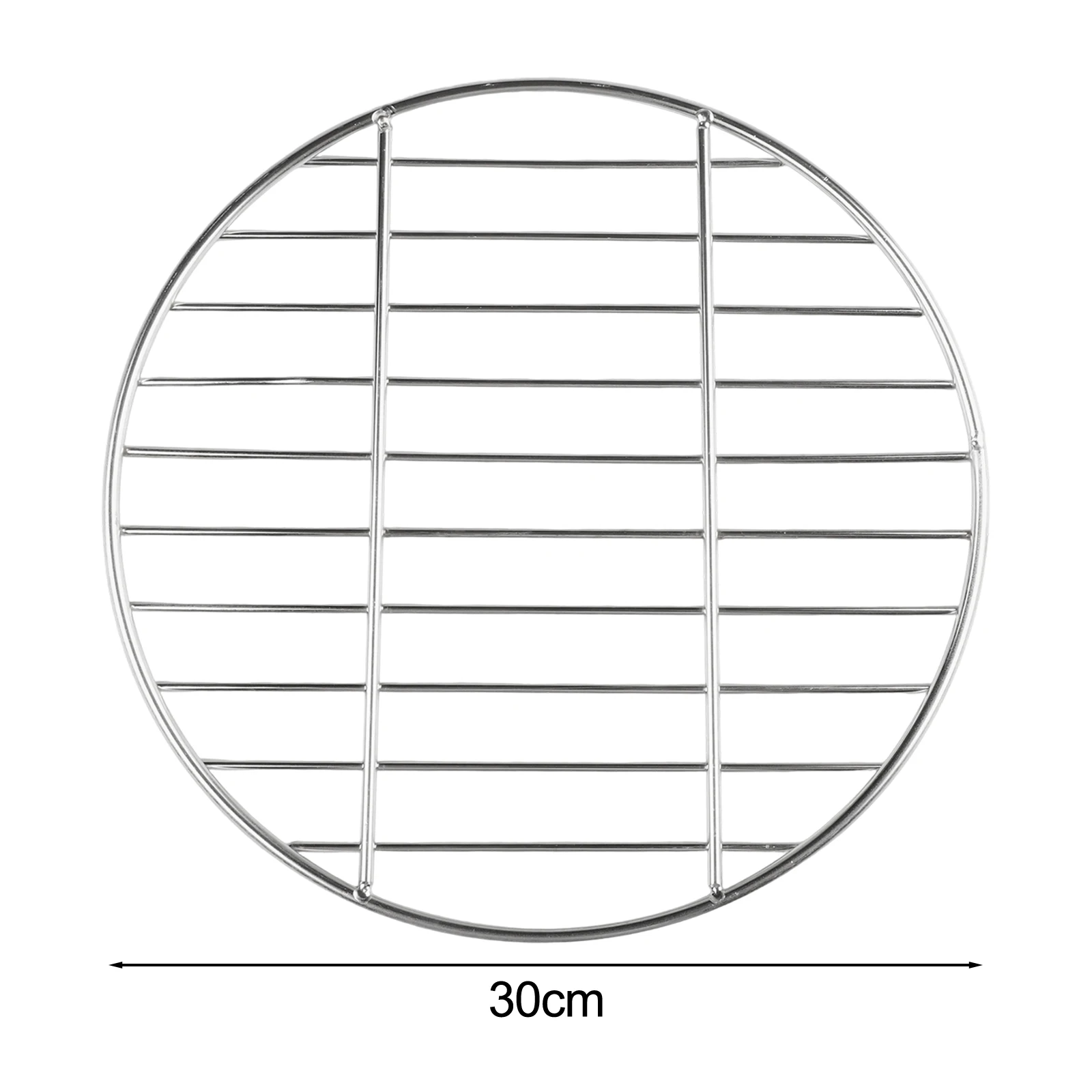 

Barbecue Grate Mesh Net 30cm/35cm/40cm Stainless Steel Round Grid Net Baking Tray For Camping Picinic Outdoor Kitchen Supplies