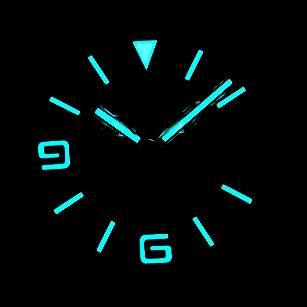 NH35 الطلب 28.5 مللي متر لاند إنفوي العسل نمط الطلب الأزرق مضيئة شعار مخصص ساعة رجالي تعديل NH35 Movt ساعة اكسسوارات