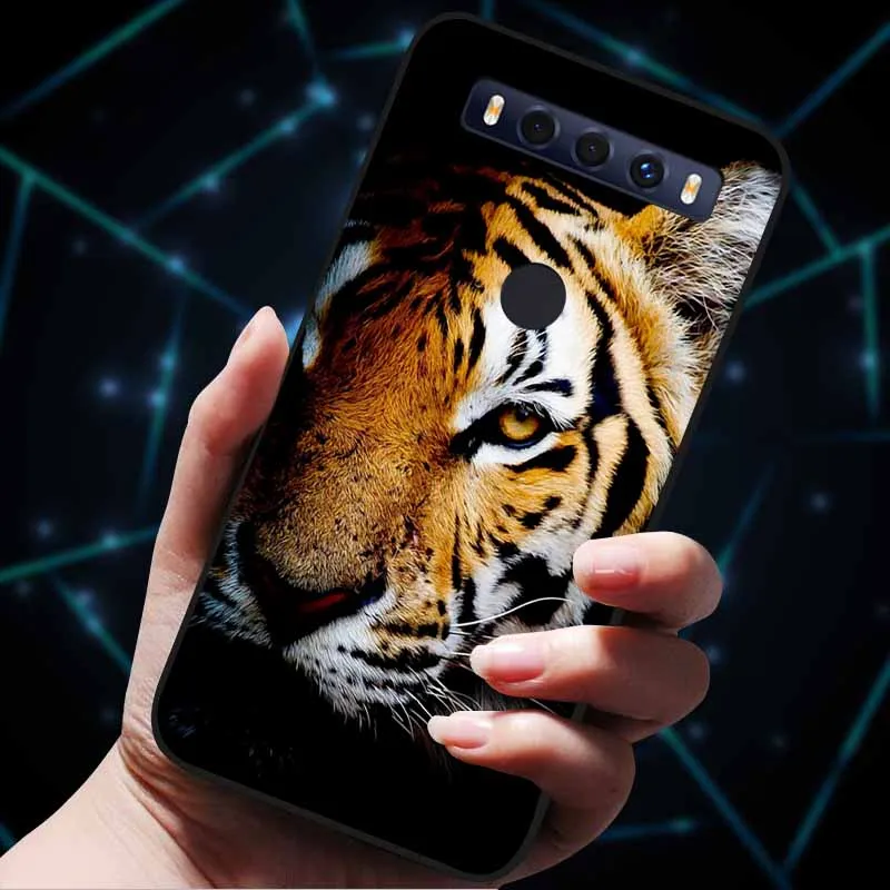 TCL 10 SE/10 L/10 Lite/10Pro Kılıfları 10 5G UW Karikatür Yumuşak TPU Silikon Aslan Kurt Telefon Kılıfı için TCL 10 5G UW Arka Kapak