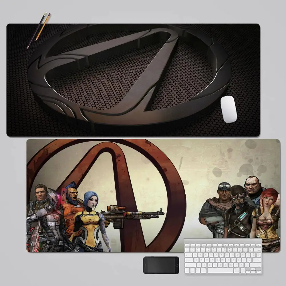 Game Hot B-Borderlands Mousepad Large XXL Keyboard Mat Table Mat Students Gamer Desktop Mousepad Gaming Mouse Pad for Teen Girls