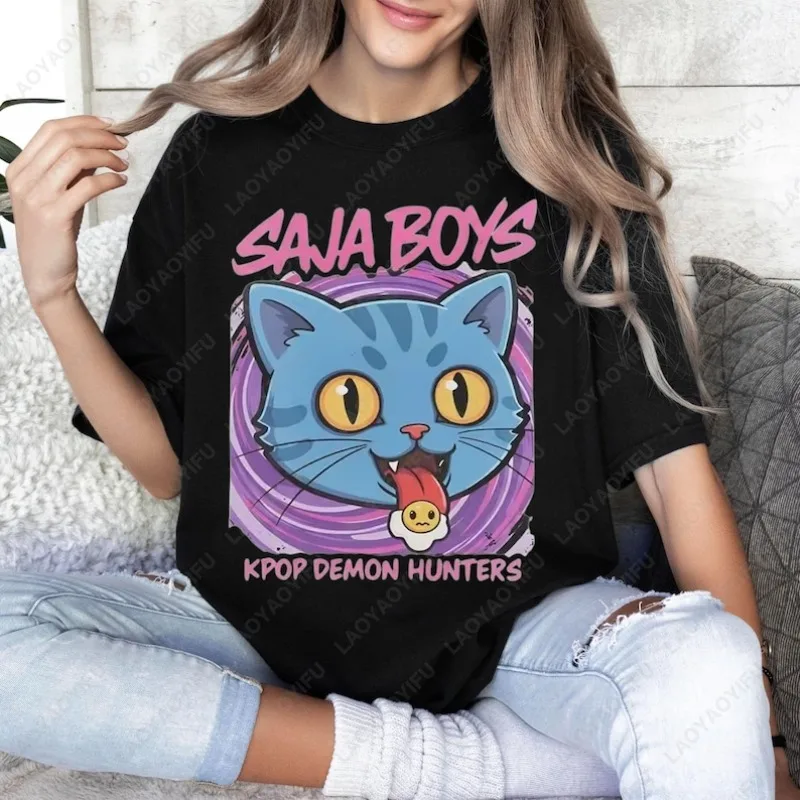 

Kpop Demon Hunters Tiger Shirt Derpy I Am A Child of Divorce TShirt Cute Animal Enthusiast Gift Tops Her Men Women Cotton Tees