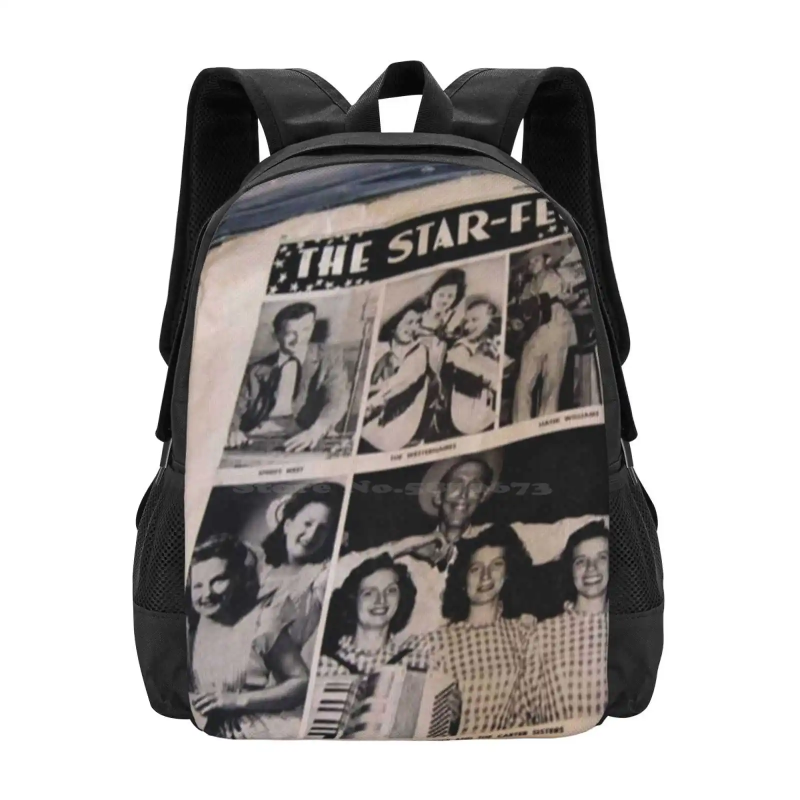 The Star Fest , Hillbilly , Country , Western , Hank , Carter Sisters , Speedy , Steel Guitar New Arrivals Unisex Bags Student