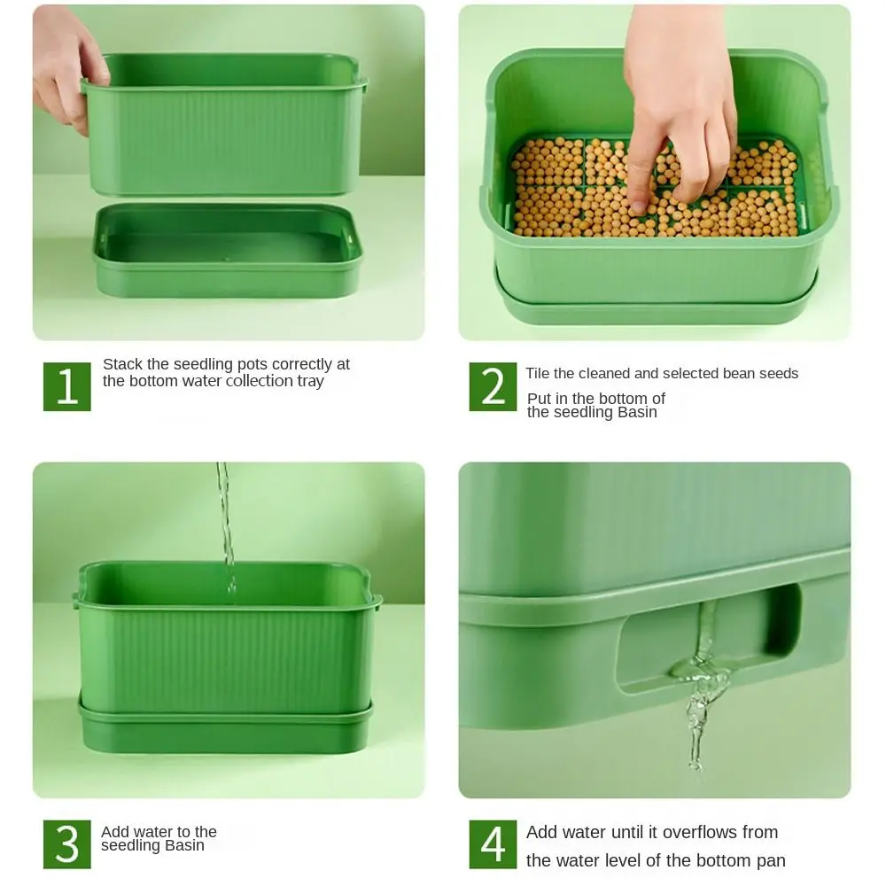 Soilless Cultivation Sprouts Growing Tray Horticultural Tool Sprout Planting Helper Hydroponic Sprouting Plate Multi functional