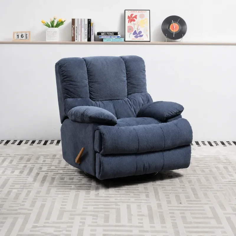 Lazy Sofa Recliner Single Chair with Handle for Living Room Home Furniture Comfortable Lounge Seat for Sleeping and Relaxing