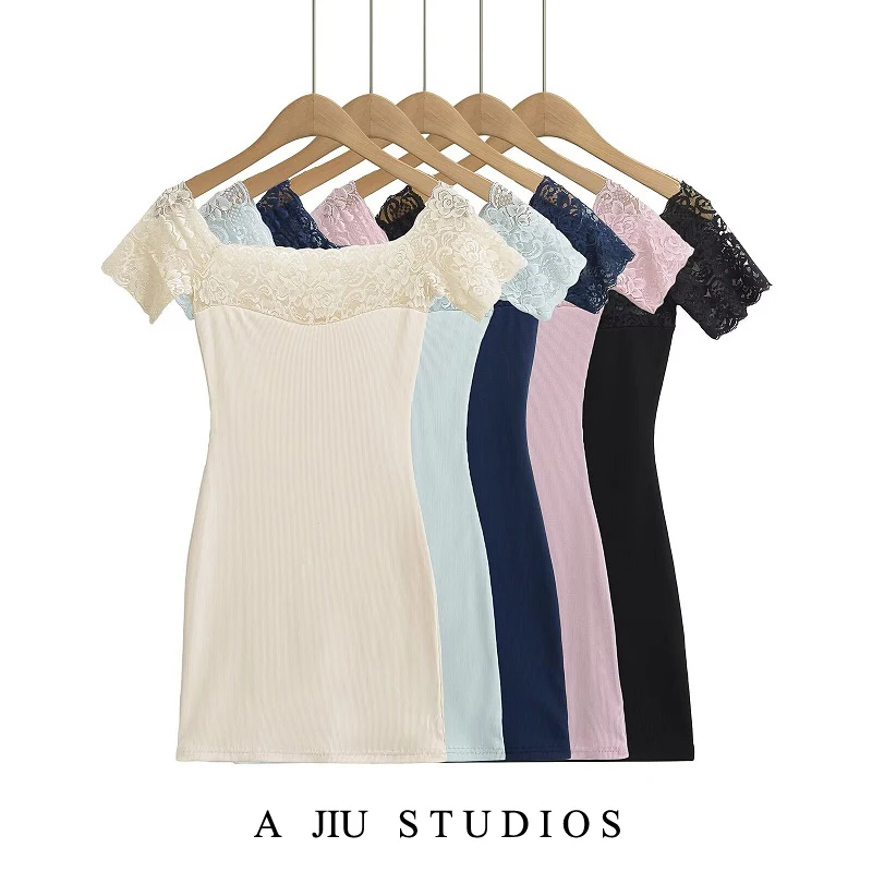 

Pure Desire Сексуальная кружевная облегающая облегающая юбка Dr ort на одно плечо Дышащая удобная летняя женская юбка Dr