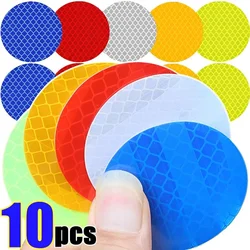 10pcs Car Bumper Reflective Stickers Reflective Warning Strip Tape Secure Reflector Sticker Decals Safety Warning Stickers 5cm