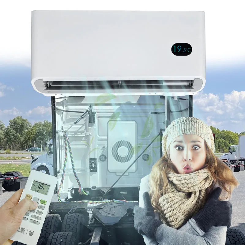 

Electric Heavy Duty Truck APU System Battery Power Backpack Air Conditioner Tractor Vector Transport Vehicle Air Conditioner