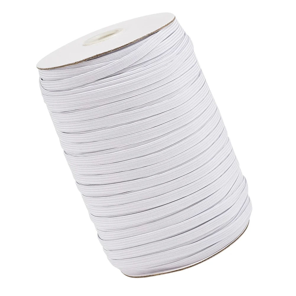 1 Roll 06cm Polyester Ribbon Flat Elastic Ribbon Band Clothing Accessories Belt Decor for Cuffs Shoelace Trousers Waist (70