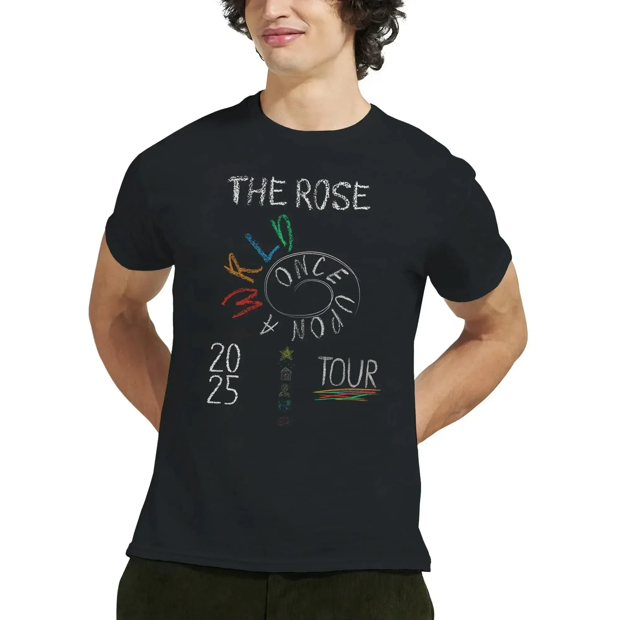 Rose World Tour 2025 Shirt Choose Your City New Arrival Street T-shirt Comfortable Breathable for Everyday