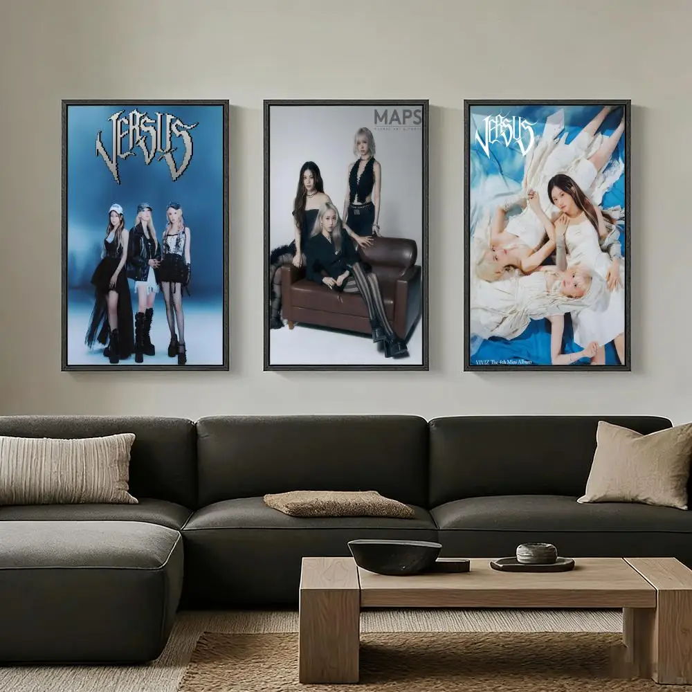 Pósteres de GirlGroup V-VIVIZ, papel autoadhesivo impreso, arte para el hogar, sala de estar, dormitorio, entrada, Bar, cafetería