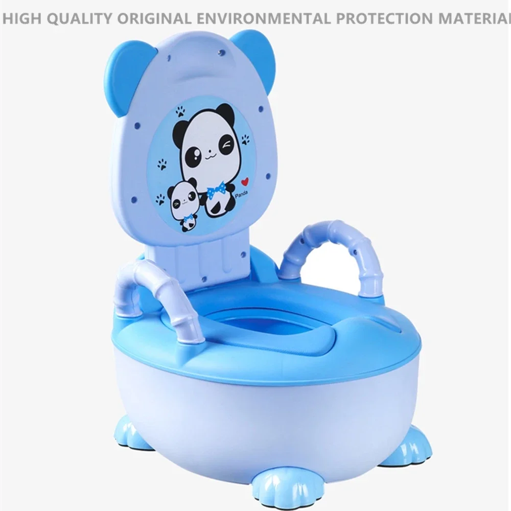 Panda Baby Potty Boys and Girls Potty Training Seat Children\'s Pot  Urinal Infant Cute Toilet Seat WC -Free Cleaning Brush