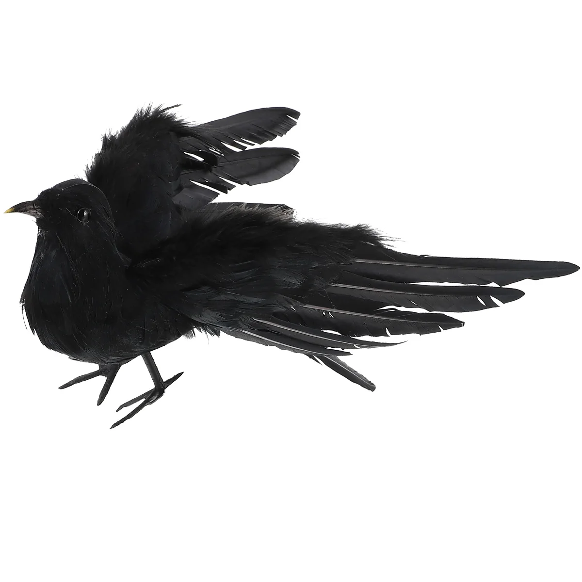 

Realistic Decoration Plastic Toy Bird Model Black Crow Halloween Prop DIY Craft Home Garden Party Festival Simulated