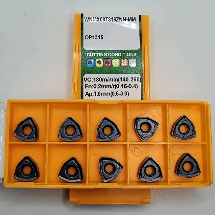 WNMX09T316ZNN-MM OP1315 WNMX09T316ZNN-MM WNMX09T316 WNMX09 CNC carbide inserts For Steel, Stainless steel 10pcs/box