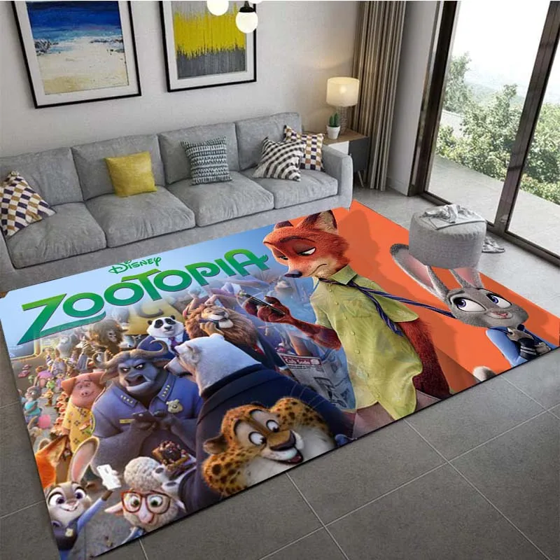 15 Sizes Crazy Animals City Couple Custom Living Room Carpets Non-slip Bedroom Floor Mat Fashion Birthday Gift Rug Indoor Rug