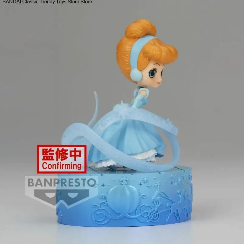 Figuras de acción originales Bandai Banpresto Cenicienta Q Posket Cenicienta Anime modelo regalo para decoración de Fans de Anime figura bonita