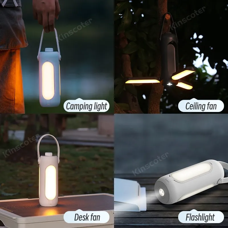 Tent Light LED Camping Lamp10000mAh Dimmable Outdoor Lighting Flashlight Battery Emergency Lantern 3 Color Temperature SOS Mode