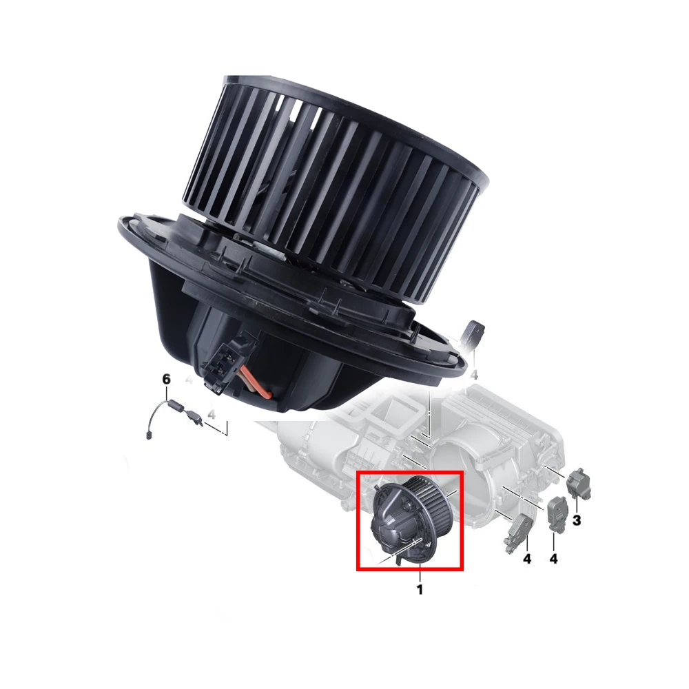 Car Ac Blower Fan M… - image