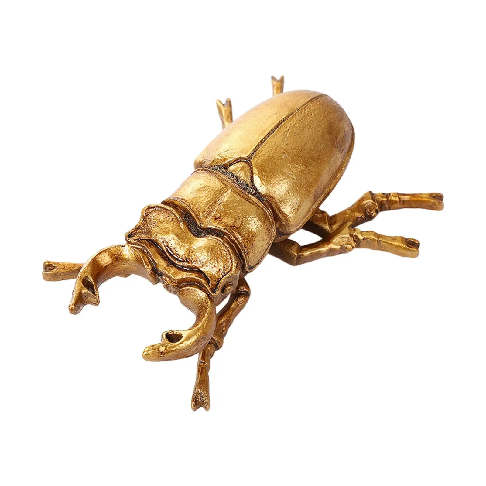 Animal Sculpture Vintage Home Miniature Figurine Beetle Statue Resin for Farmhouse Housewarming Birthday NightStand Fireplace