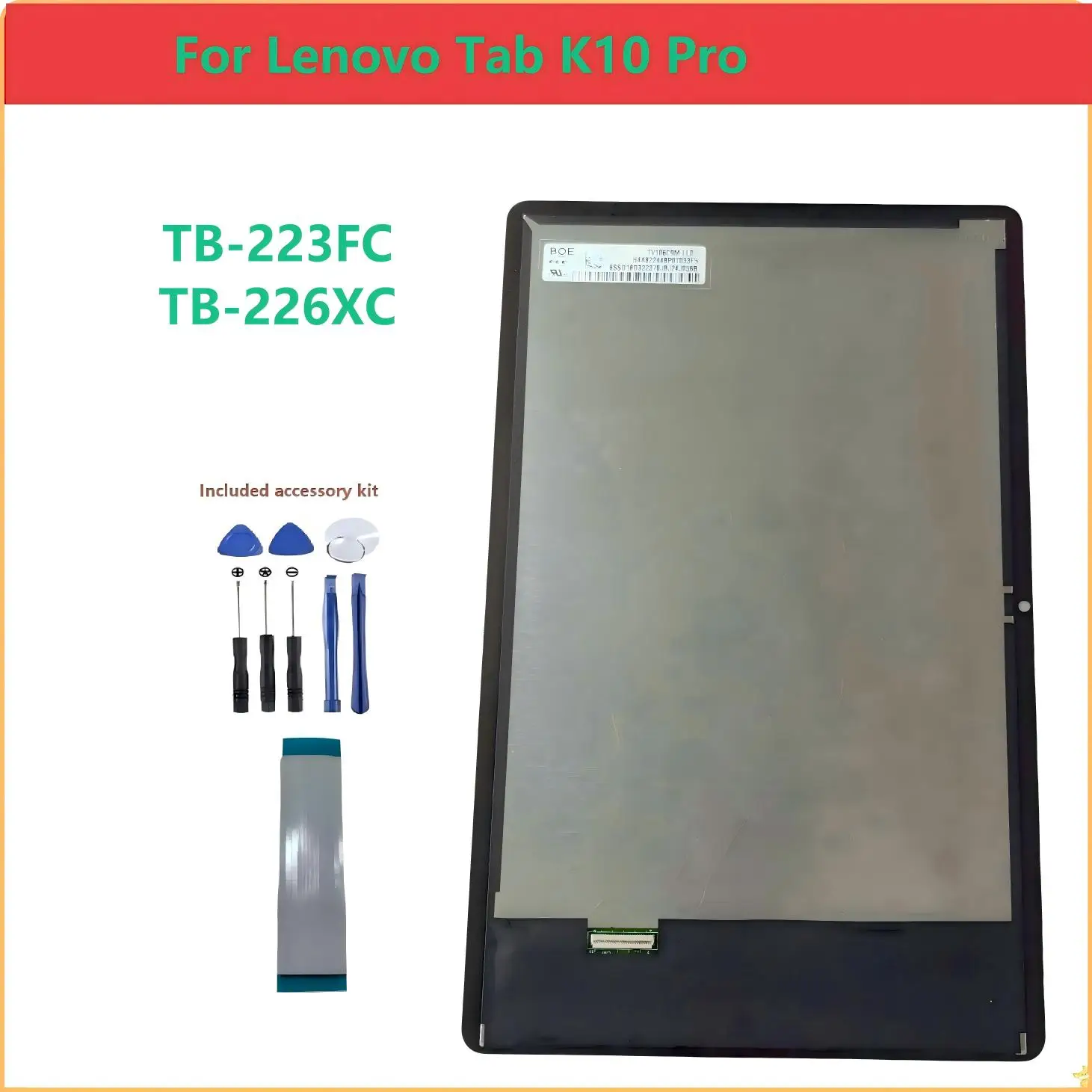 AAA LCD For Lenovo Tab K10 Pro TB223FC TB226XC TB-223FC TB-226XC Touch Screen Digitizer LCD Display Assembly Repair Parts