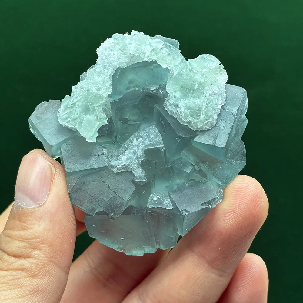 A0-1A 100% Natural Blue Fluorite Mineral Specimen Stones and Crystals Quartz Teaching specimen