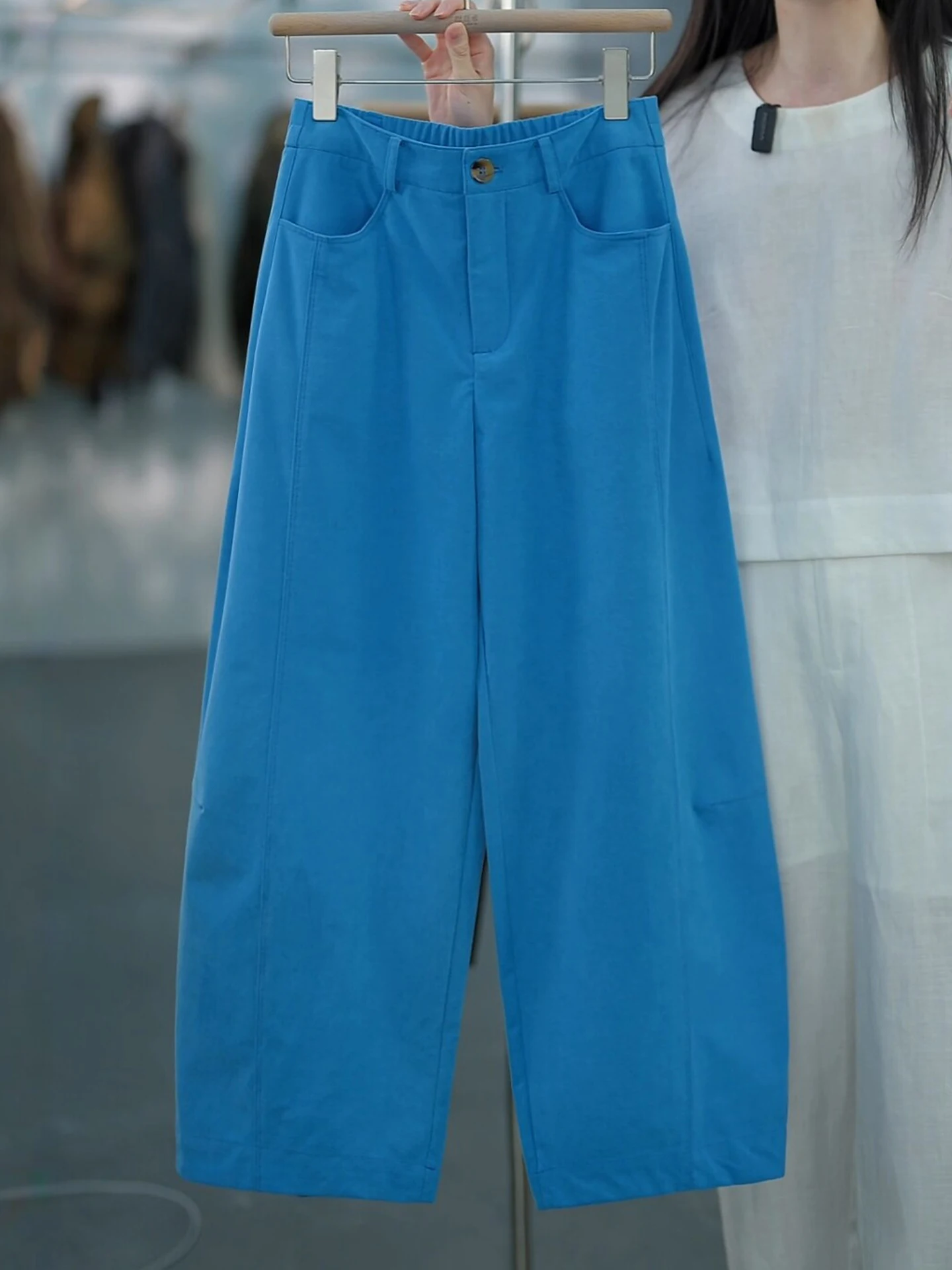 

High Waist Wide Leg Knife Pants Women's Casual Loose Fit Spring Summer 2026 New Style Small Size Slimming Nine Points