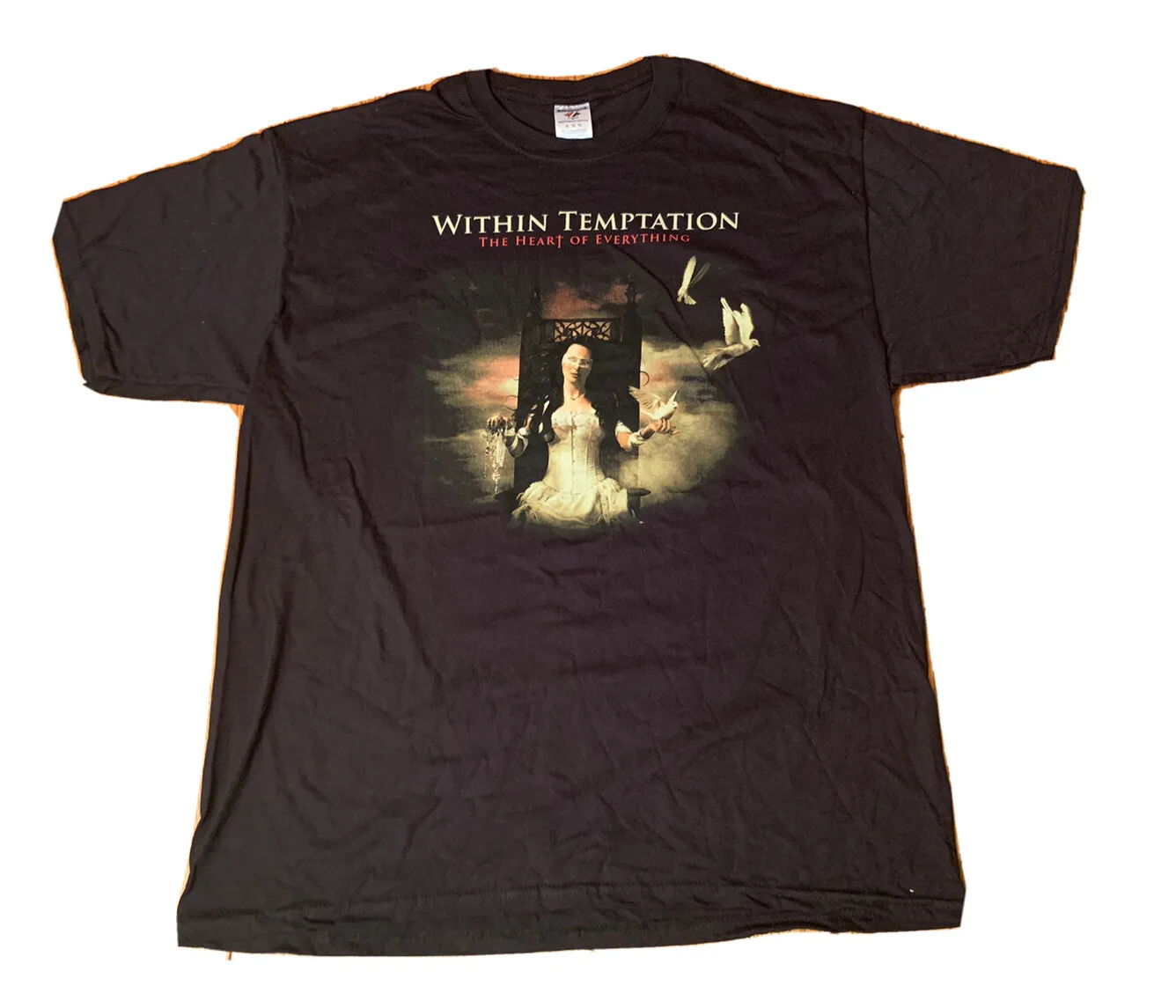 Within Temptation The Heart Of Everything Official Shirt XL 2007 Vintage Metal