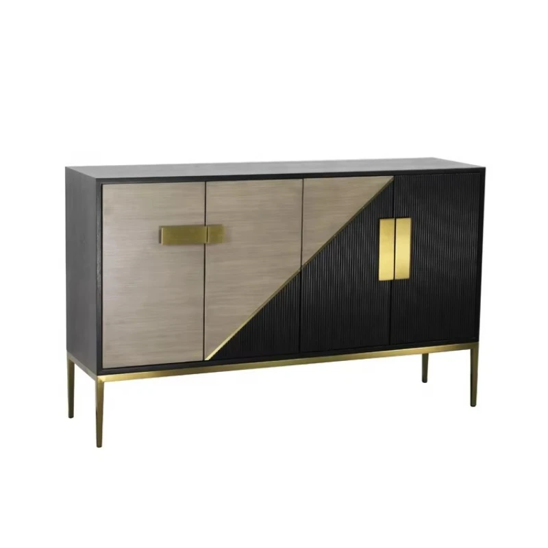 

Antique design metal sideboard modern stainless steel wooden sideboard