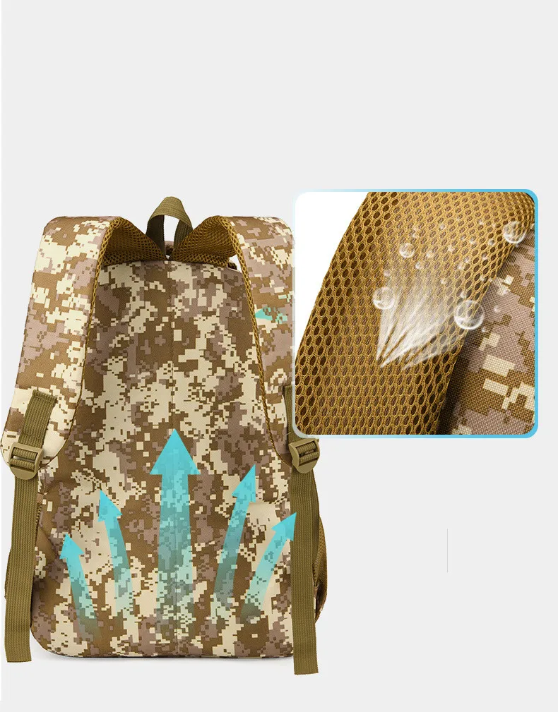 Camouflage Army Green Backpacks Travel Kids School bag Cool Boy Military School Bags For Teenage Boys Girls School Backpack sac