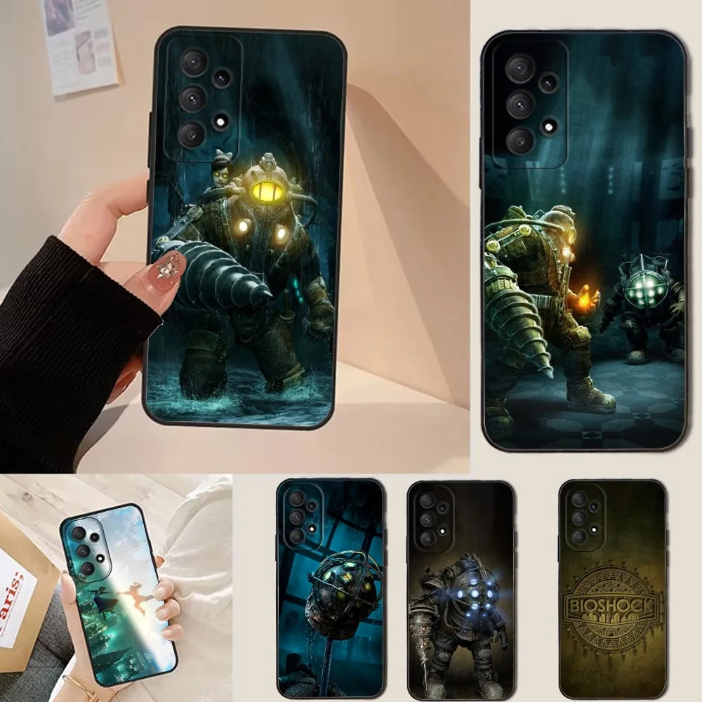 

Game B-BioShock Phone Case For Samsung Galaxy A13,A21s,A22,A31,A32,A52,A53,A71,A80,Soft Black Shell