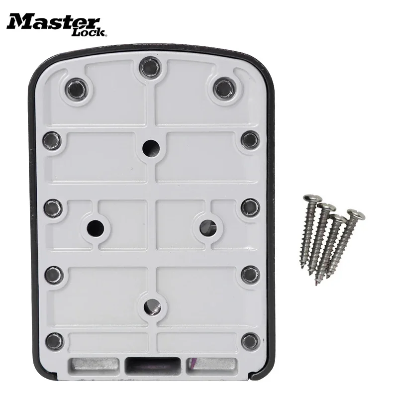 Master Key Lock Box Wall Mounted Key Safe Box Weatherproof 4 Digit Combination Alloy Steel Keys  Lock Boxes  Outdoor