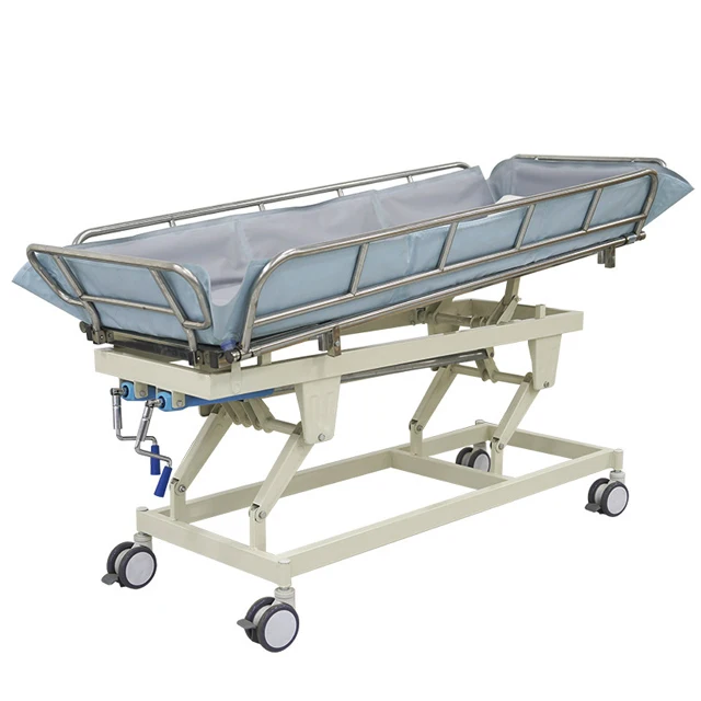 Multifunctional Electric Adjustable Bath Bed, Suitable For Nursing Homes And Families, Stainless Steel Welded Bedroom Bath Bed