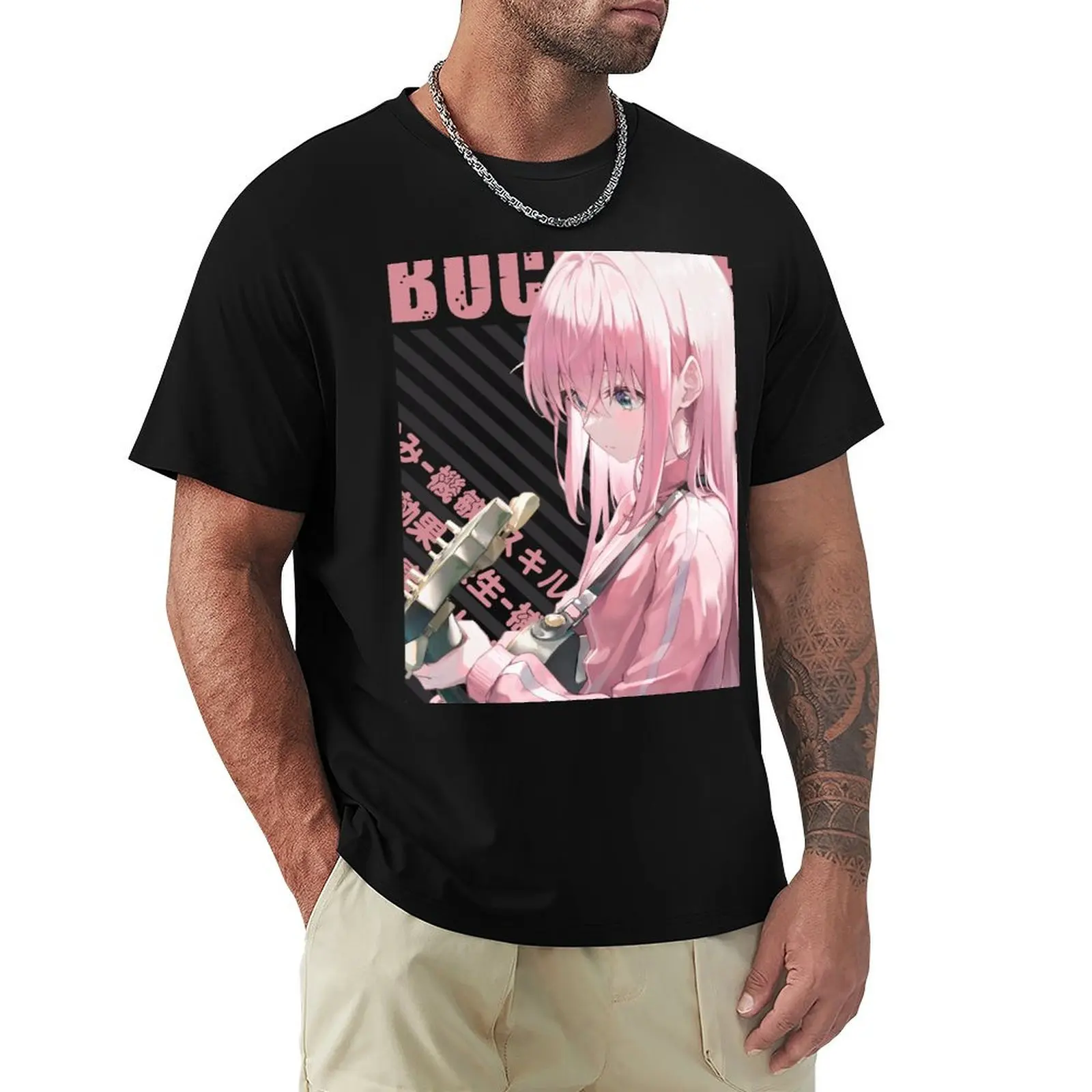 

Bocchi the Rock! - Hitori Gotou T-Shirt customs quick drying Short sleeve tee mens graphic t-shirts big and tall