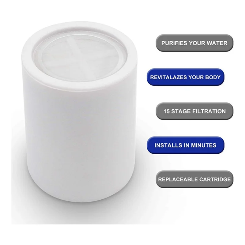 Shower Water Filter Remove Chlorine Heavy Metals Filtered Showers