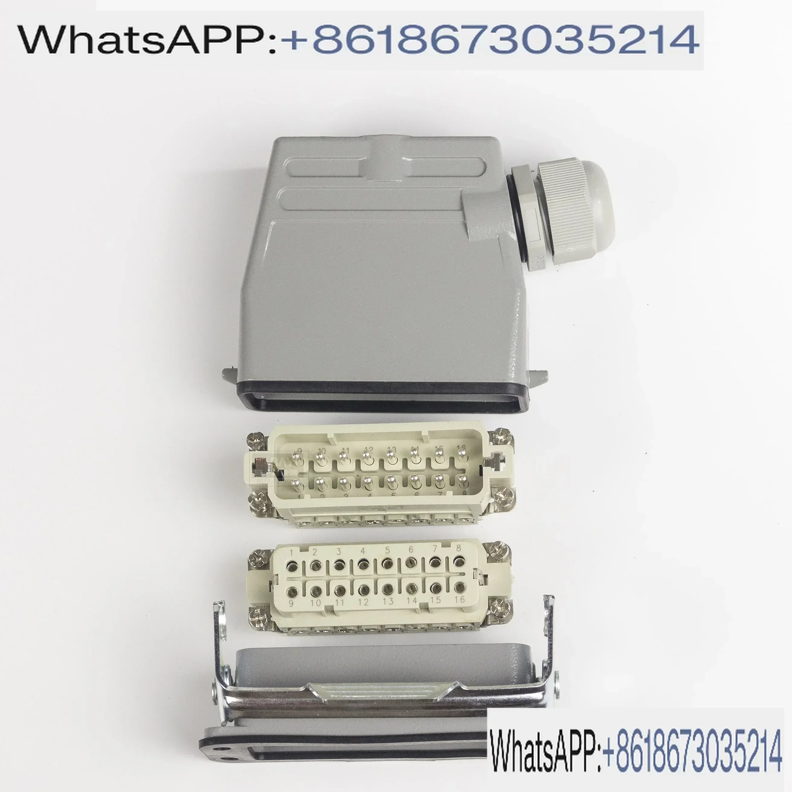 

2pcs European Standard 12 Small Rectangular Heavy Duty Connector HA-010/016/032