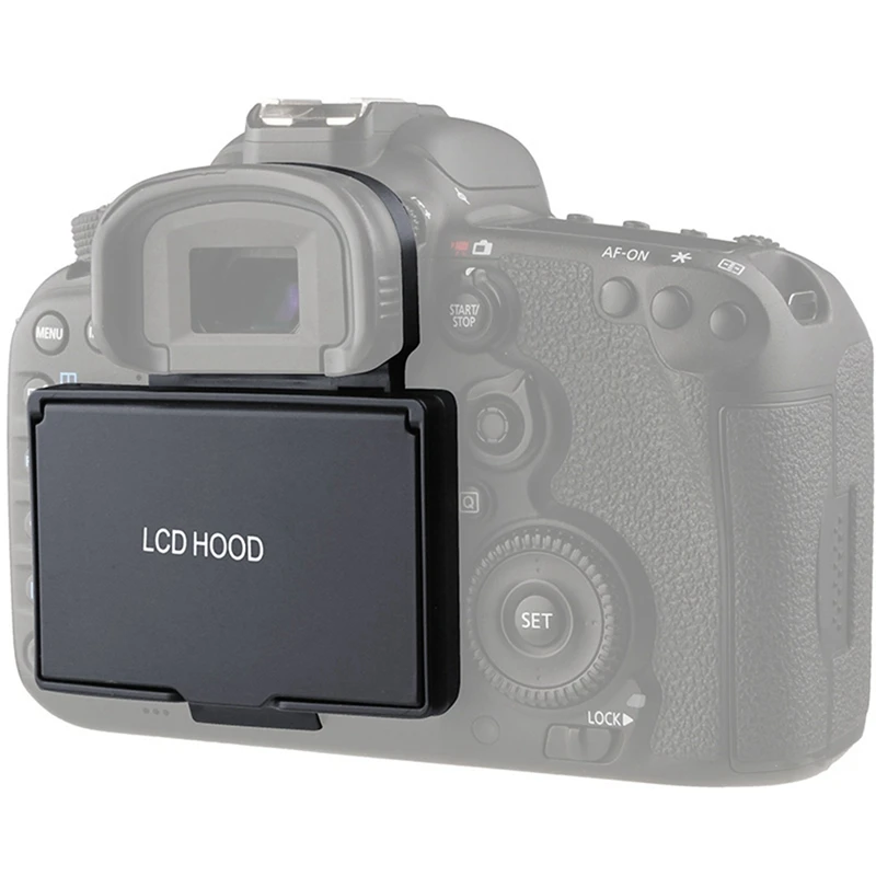 Capot d'écran LCD avec couvercle d'ombre vers le haut, protecteur d'écran LCD pour IL EOS 7D MARK II, film de protection de caméra