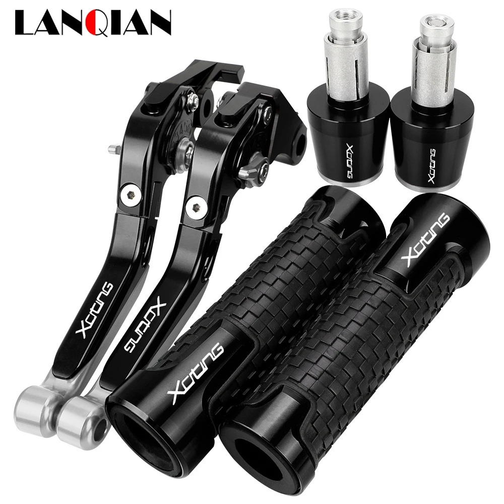 

For KYMCO XCITING 250 300 400 500 2018-2023 Motorcycle Accessories Handgrips Extendable Brake Clutch Levers Handlebar Grips Ends