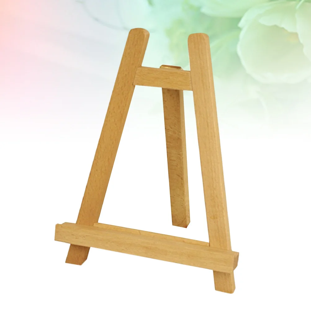 Mini Wood Artist Easel Tripod Display Stand Portable Tabletop Holder for Paintings Photos Artwork Wood Easel Stand