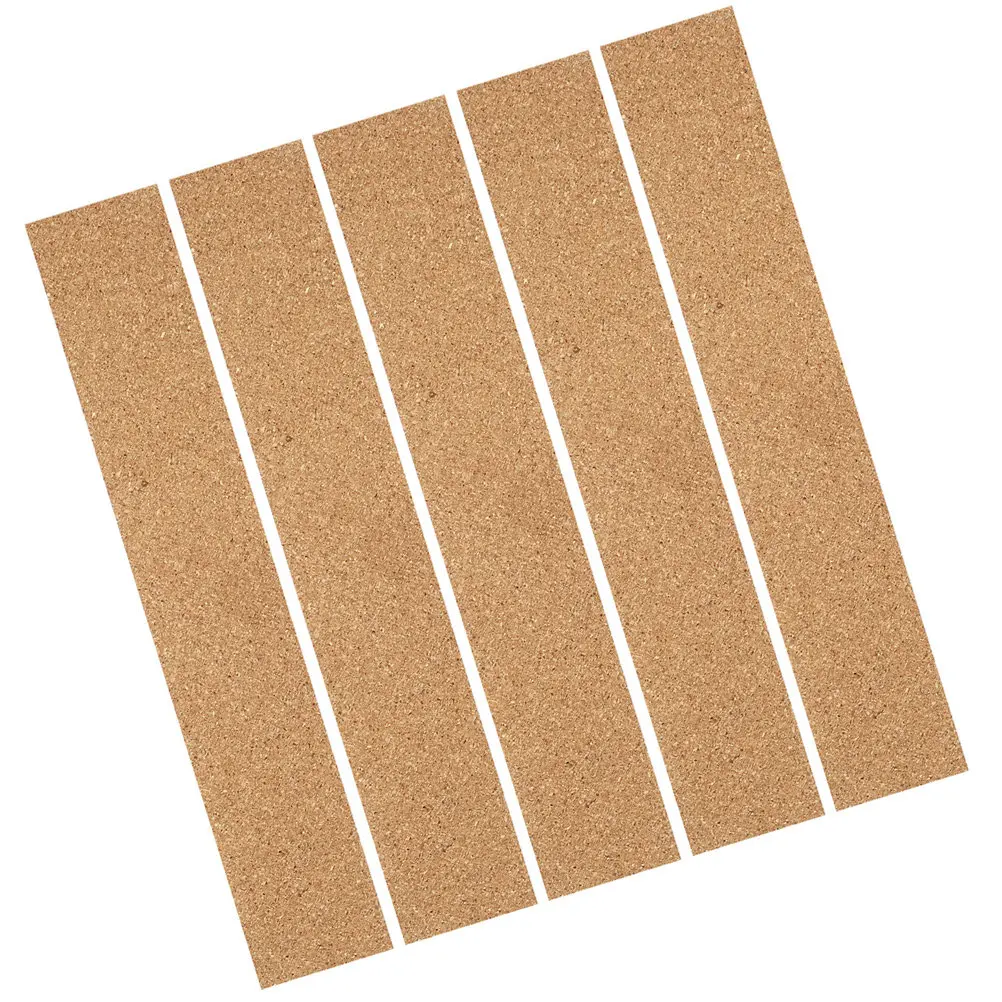 

5Pcs Frameless Cork Memo Board Strips Wall Tiles for Hanging Photos Notes Office Home Organization Supply