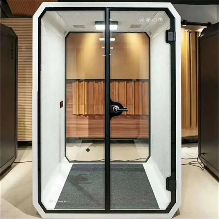 Outdoor Wall Glass Recording Studio Large Phone Vocal Portable Cheap Booth Silent Telephone Soundproof Room Cabins