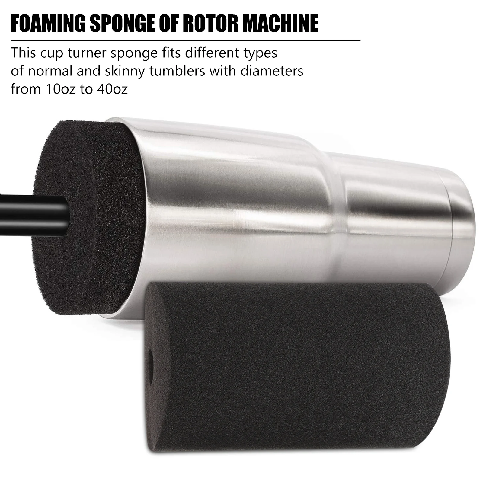 

6pcs Tumbler Sponge Insert For Cup Turner Machine Fit 10Oz To 40Oz Tumblers Center Hole 19Mm 3/4 Inch Pvc Pipe Cup Turner