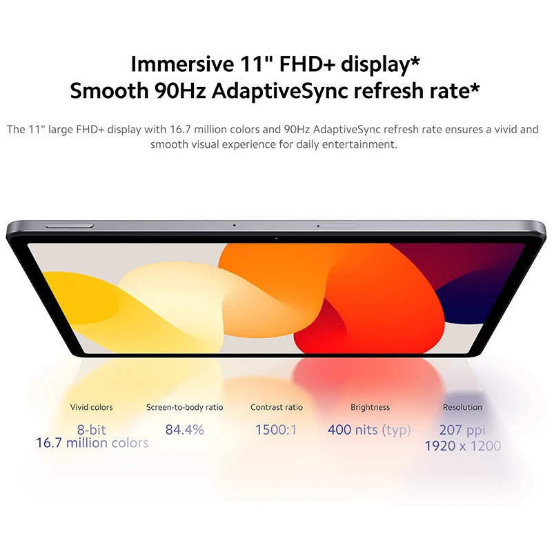 Globalna wersja Xiaomi Redmi Pad SE tablet 11 cali FHD 90Hz wyświetlacz Snapdragon 680 platforma mobilna 8000 bateria mAh