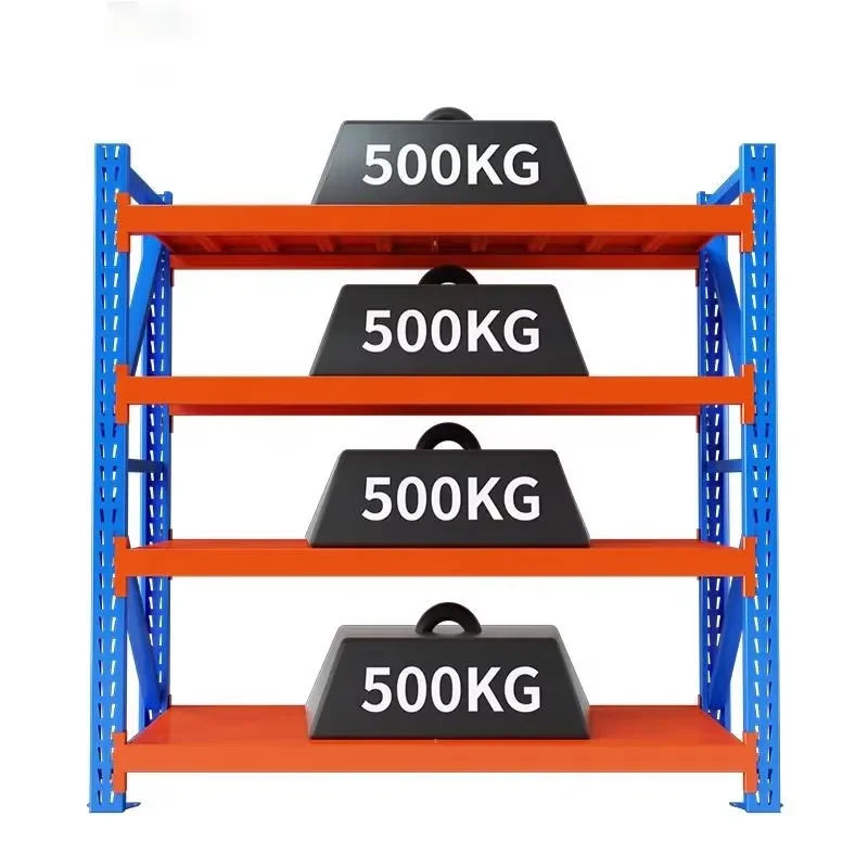 Unbolted Shelving Systems Storage Racks Shelving Units Heavy Duty Metal Shelf for Garage Warehouse Home Organization