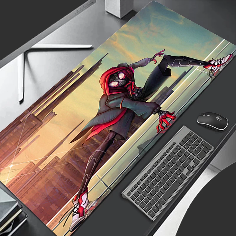 Mouse Pad Spider Man Gamer Mousepads Cool Gaming Mousepad Large Keyboard Mat Desk Pad Waterproof Computer Laptop Mouse Pad 90x40