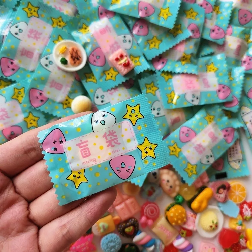 10/100pcs Mini Snack Blind Bag Supermarket Snack Small Ornament Kitchen Simulation Miniature Blind Box Model Decoration Toy