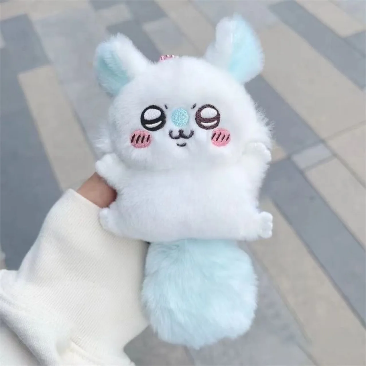 hot Chiikawa Cartoon Momoka Plush Pendant Doll Cute Scribbled Flying Squirrel Plush Schoolbag Pendant Keychain Ornament Cute