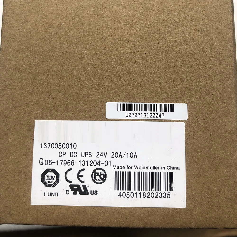 New For Weidmuller UPS Power Supply CP DC UPS 24V 20A/10A 1370050010