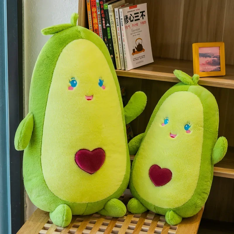 50-100cm kawaii ausgestopfte Frucht grün Riesen Avocado Plüsch tier weiche Puppe großes Schlaf kissen niedliches Geburtstags geschenk für Mädchen Raum dekor