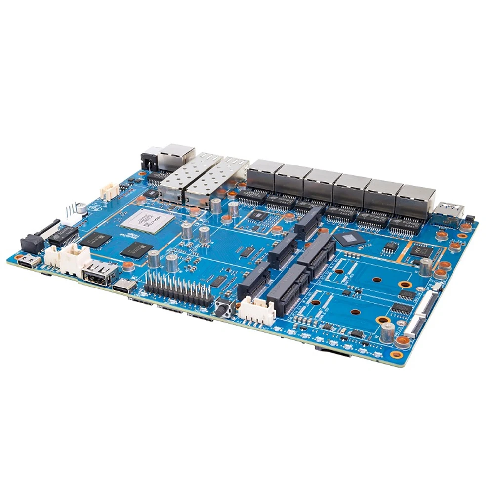 Carte de routeur Banana Pi BPI-R4 Pro Wifi7 Mediatek MT7988A (Filogic 880) OpenWRT domotique 4x2.5G RJ45 LAN Nas dispositif