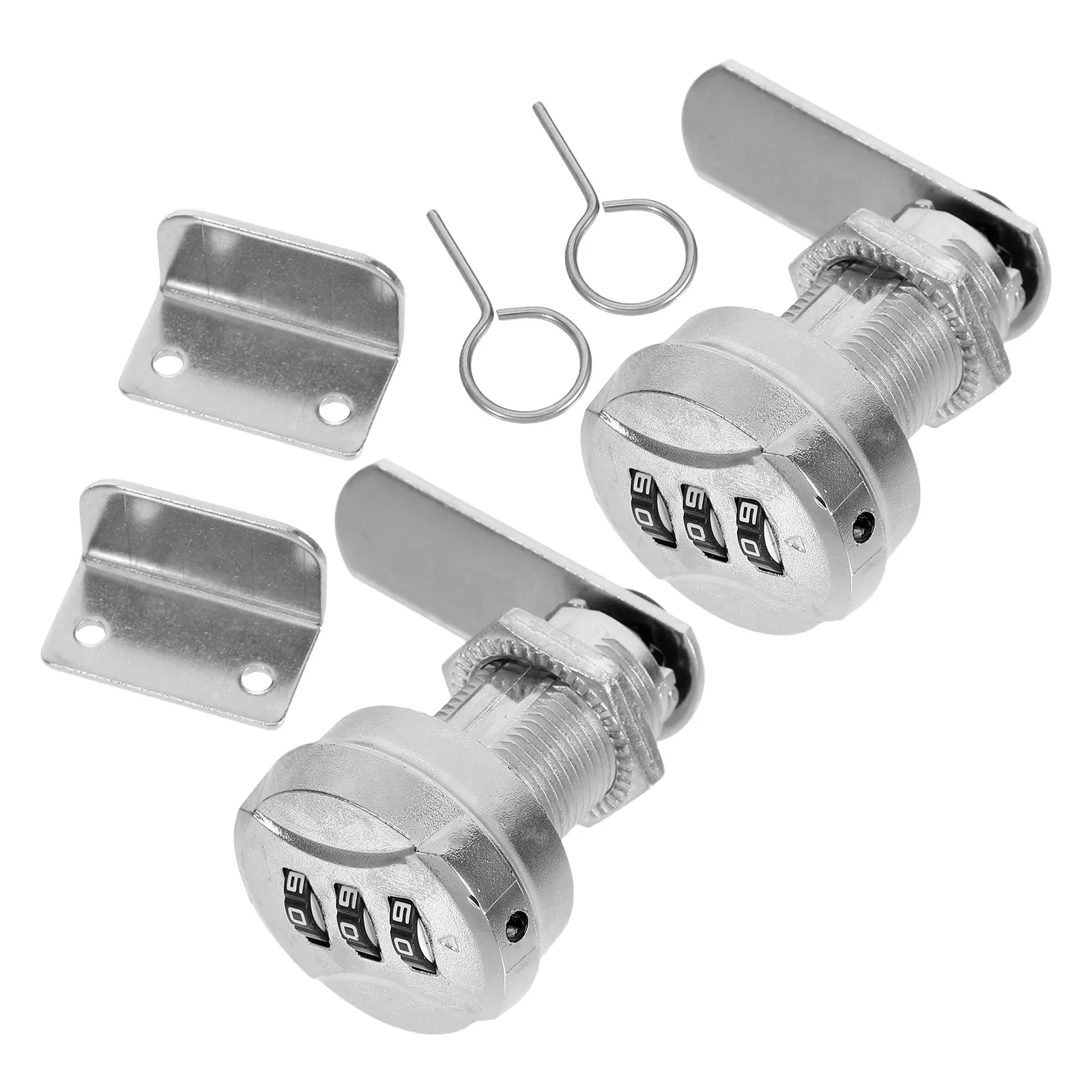 

2Sets Mechanical Password Lock Zinc Alloy Combination Lock for File Cabinet Drawer Mailbox Home Office Security