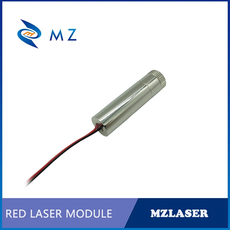 Adjustable Focusing High-Stability Brass Shell Plating Color Red Line 635nm 10mW  12V Laser Module